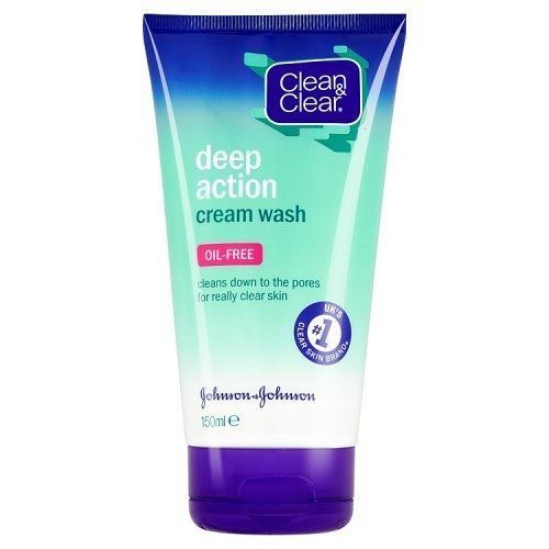 Clean & Clear Oil-Free Deep Action Cream Facial Cleanser