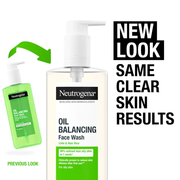Neutrogena Oil Balancing Lime & Aloe Vera Face Wash - Image 3