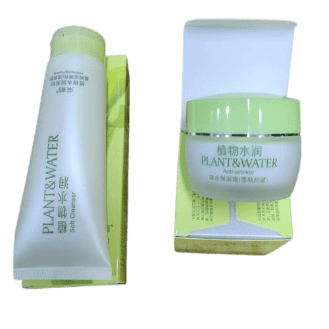 Caimei Plant and Water Soft Cleanser & Anti-wrinkle Cream (Set)